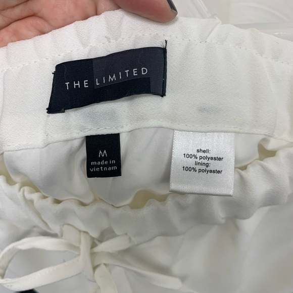 ✨HOST PICK✨ The Limited soft white tuxedo pant sz M - Picture 5 of 6